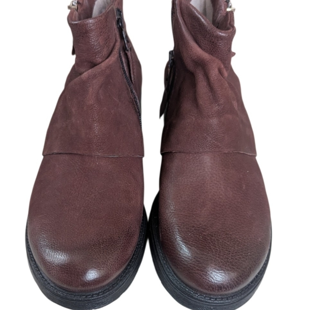 Miz Mooz Rich Brown Combat Boots - Picture 3 of 7
